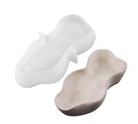 Bandeja de silicona de 29,1 x 14 cm, forma de vela de resina epoxi, forma irregular, moldes de resina, moldes para caramelos de resina epoxi, regar con amigos y familiares