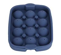 Bandeja de silicona para cubitos de hielo, formas de bricolaje, reutilizable, material de calidad alimentaria, para Bar en casa, fiesta, cócteles, hace hielo grande (Bleu marine 12 boules 30mm)