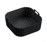 Bandeja de silicona para hornear para freidora de aire COSORI de 5.5 a 6.2 cuartos de galón, compatible con modelos AF181 AF140, inserto de cesta antiadherente reutilizable, 20 x 16 x 3 cm (cuadrado
