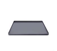 Bandeja de silicona para lavadora con borde elevado para protección contra fugas y estabilidad antideslizante en cuarto de lavado, color gris, tamaño 25x25x9cm