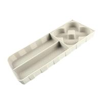 Bandeja de silicona para refrigerador coche, compatible con Lixiang Li L6 L7 L8 2024 2025, accesorios almacenamiento interior para Caja de Almacenamiento de Apoyabrazos(Lixiang White)