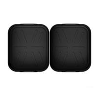 Bandeja de silicona reutilizable compatible con AF500 DualZone - Forro flexible plegable para cocina MegaZone - Accesorio apto para lavavajillas sin BPA, 36 x 21 cm (negro (2))