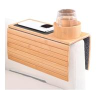 Bandeja de sofá con portavasos, Bandeja de Mesa del Brazo del sofá - Bandeja para el reposabrazos Antideslizante para el hogar - Organizador de Ahorro de Espacio, Suministros de Almacenamiento para