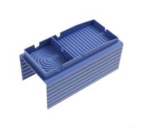 Bandeja de sofá de silicona para una fácil organización, almacena tus bebidas, aperitivos y controles remotos (azul)