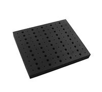 Bandeja de soporte de brocas de 110 agujeros para brocas de vástago de 1/4 y 1/2 pulgadas, nizer negro para herramientas de carpintería, solución de almacenamiento eficiente para CNC y fresadoras