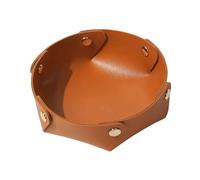 Bandeja de Soporte de extraíble - colector de de PVC con Botones de Metal | Colector de Plegable para Viajar, Reloj, Joyas, Llave, teléfono, Caramelos