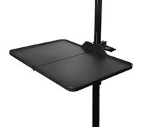 Bandeja de soporte para micrófono, paleta plegable para laptop, bandeja de trípode multifuncional para proyector, para escenarios, salas de reuniones, al aire libre, bandeja de accesorios versátil y