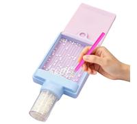 Bandeja de strass Contenedor 11,4x7,1cm para Pintura Artística y Bisutería | plato para pedrería Taller , Mesa de Manualidades, Amantes del Bricolaje, Principiantes y