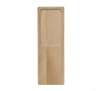 Bandeja de sushi japonesa de madera de haya, bandeja rectangular para servir pan y aperitivos, presentación de comida rústica con vetas naturales, accesorio fotográfico ideal para peinar alimentos, 36