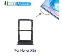 Bandeja de tarjeta SIM + SIM para teléfono Honor X8a, pieza de repuesto de bandeja de tarjeta SIM Dual Negro