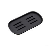 Bandeja de té de acero inoxidable con drenaje, organizador multiuso, jabonera, posavasos de metal, bandeja de goteo compacta para hervidor de agua, soporte de cubiertos, baño, oficina, viajes, hogar