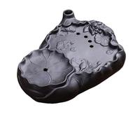 Bandeja de té de arena morada, plato de té chino Gongfu con drenaje de agua, bandeja de servir de loto para oficina en casa (B)