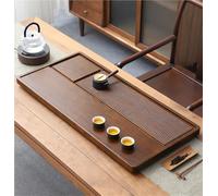 Bandeja de té de bambú para ceremonia de Gongfu, drenaje de agua, se adapta a teteras y tazas, organizador de mesa de té chino