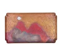 Bandeja de té de Cobre Rojo Plato para Servir de Estilo japonés Kung Fu Teaware Elegante portavasos de té Hecho a Mano para la decoración de la Cocina del hogar como se Muestra