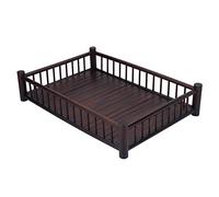 Bandeja de té Kung Fu de bambú, Mano de Obra Fina, Almacenamiento Estable para Juegos de té, Alimentos con Pie Antideslizante, Multiusos, 16.9x11.8x3.7in, 24.9oz~25.6oz, para