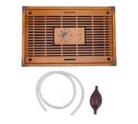 Bandeja de té para almacenamiento de agua con drenaje |Patrón que no se decolora, mesa ordenada |Bandeja para servir de madera de gran capacidad para el hogar/la oficina (Type D)