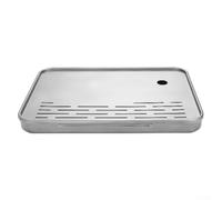 Bandeja de té Pure Ti multifuncional para ceremonias de té, perfecta para aperitivos y fácil drenaje (estilo esmerilado)