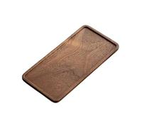 Bandeja de té Rectangular Madera, Plato Mesa for Servir Aperitivos, Almacenamiento Alimentos for Hotel, Bandeja for en casa, 2 uds para Cocin Presentación(25 * 12cm)