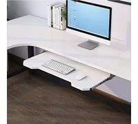 Bandeja de teclado de madera ajustable - Estante de escritorio extraíble con Der para Cuter, 54/60/70 cm, maximiza la eficiencia de trabajo, fácil montaje, diseño