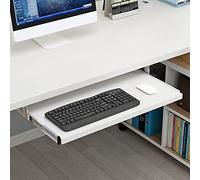 Bandeja de teclado de madera colorida, deslizante y duradero, almacenamiento debajo del escritorio, soporte extraíble para teclado y mouse, extensión de escritorio para juegos de PC y uso en la