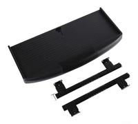 Bandeja de teclado de material ABS con mecanismo deslizante silencioso de rodamiento de bolas, niveles de altura ajustables y soporte para bolígrafo, diseñada para montaje debajo del escritorio (B)