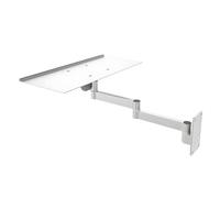 Bandeja de teclado de pared ajustable de acero, soporte de teclado de inclinación y giratorio, accesorios para monitor de 61 cm de altura ajustable