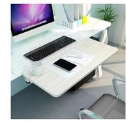 Bandeja de teclado debajo del escritorio, Bandeja extensora de escritorio Reposabrazos for teclado Clip sin perforaciones 55-75x25cm Multicolor(White,75 * 25cm)