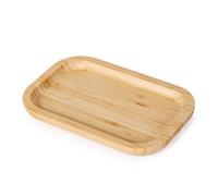 Bandeja de tocador de bambú, bandeja para encimera de baño, cesta de papel higiénico para tanque de inodoro, baño, encimera de cocina, 7.8 x 5.1 x 0.8 pulgadas