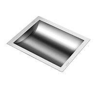 Bandeja de transacciones, ventanillas de venta de entradas. Bandeja de ofertas empotrada Bandeja de caja registradora de acero inoxidable 304 16" de largo x 10" de ancho x 1,6" Bandeja de comercio int