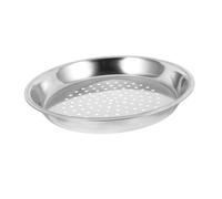 Bandeja de Vapor de Acero Inoxidable 1 Pieza, Reforzada y Profunda | Marisco y Bollos, Rejilla Pequeña de Vapor, Uso Doméstico en Cocina, Color Plata