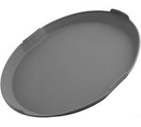 Bandeja de vapor de silicona para microondas para verduras, cesta de vapor resistente al calor con mango de enfriamiento, color gris, 29 x 21,5 cm