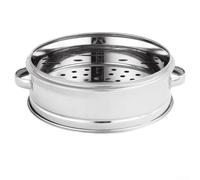 Bandeja de vapor, Olla Vaporera de Acero Inoxidable, Olla Cacerola con asa, material seguro, multiusos, fácil de limpiar (vaporizador de 16 cm)