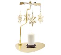 Bandeja De Velas Giratoria - Juego De Bandejas Triangulares Giratorias, Soportes Para Velas Térmicas | Linterna Giratoria, Cena Romántica A La Luz De Vela, Adornos Para Niñas Como Regalos, Banquetes Y