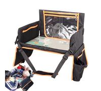 Bandeja de viaje para niños para asiento de coche, bandeja de mesa para asiento de coche para actividades de viaje de niños, soporte para tableta, organizador de escritorio para asiento de coche