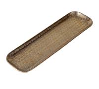 Bandeja Decorativa de Estilo Oriental Jabar Gold, 58 cm | La bandeja de aluminio de 58 cm es adecuada para servir alimentos y bebidas o como bandeja de velas dorada.