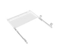 Bandeja deslizante for teclado debajo del escritorio, cajón de plástico, estante for escribir que ahorra espacio, for estar pie con trabajo oficina en casa Adecuado para uso en oficinas(Gray White)