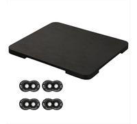 Bandeja deslizante giratoria de 360 para cafetera, con ruedas universales, de 13 x 16 pulgadas para máquina de café expreso negra