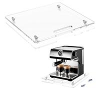 Bandeja Deslizante Para Para Mostrador - Base De Máquina Acrílica | Estación Rodante Con Ruedas De Goma, Olla Utilitaria De 14x13 Pulgadas Que Se Mueve Debajo Del Gabinete, Tostadora, Mezclad