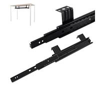 Bandeja deslizante para teclado debajo del escritorio, accesorios de montaje de 10/12 pulgadas, diapositivas de metal, cajón de gabinete de cocina, soporte resistente, 1 par para un fácil acceso y
