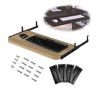 Bandeja deslizante para teclado que ahorra espacio con alfombrilla de mouse de 540/600/700 x 270 mm, cajón debajo del escritorio para oficina y mesa de PC, espacio de trabajo eficiente