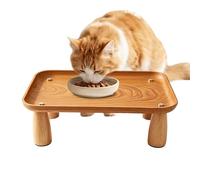 Bandeja dispensadora de agua elevada para de mascotas | Soporte elevado de comida para gatos para mascotas, gatitos, interior y exterior, para comer en casa