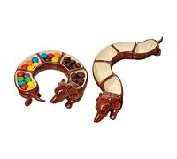 Bandeja dividida con diseño de perro, 5 secciones, juego de platos de almacenamiento con 5 secciones, bandeja de diseño de perro para el hogar, cocina, cocina, comedor, mesa