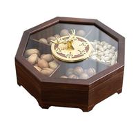 Bandeja dividida con tapa transparente - Servidor multifuncional para dulces, frutos secos y aperitivos - ideal para fiestas y reuniones