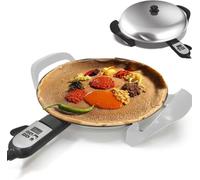 Bandeja Eléctrica Para Hornear De 1700 W, Crepera Antiadherente De 40 Cm/46 Cm, Con Control Digital De Temperatura Ajustable, Distribución Uniforme, Adecuada Para Hacer Panqueques En Una Cocina