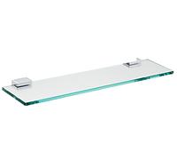 bandeja emco system2, cristal transparente, 600x100mm, cromo, 351000160