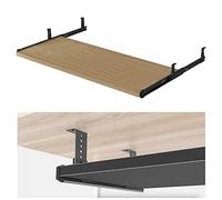 Bandeja ergonómica ajustable para teclado de 54/60/70 x 27 cm, soporte deslizante para teclado debajo del escritorio, soporte de codo para mejorar la postura y la comodidad, alivio del dolor de muñeca