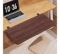 Bandeja ergonómica de madera para teclado, extensor de escritorio y deslizador de teclado sin taladro, extensión de escritorio de 50 x 20 cm para un espacio de trabajo cómodo, mejora la productividad