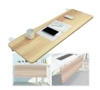 Bandeja ergonómica plegable para teclado, extensión de escritorio de 90°, soporte de brazo completo de madera, 55 x 25 cm, mejora la comodidad y la productividad para la configuración de la oficina en