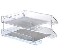 Bandeja Escritorio Plastico Cristal 340X260X60 mm - Archivo 2000