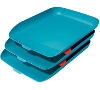 Bandeja Escritorio Plástico Leitz Cosy Set de 3 Unidades Azul - LEITZ